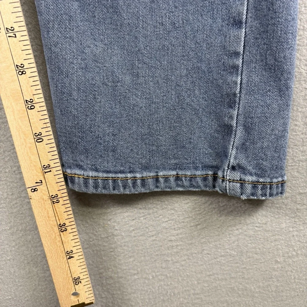 Levi's 501 Men's Jeans W38 L34 Light Wash Blue Denim Straight Leg Stretch